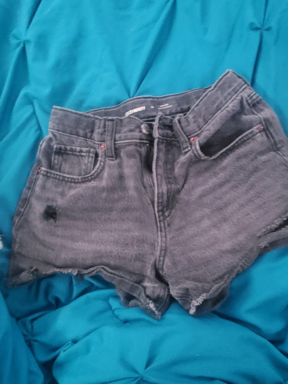 Old Navy Black Distressed Denim Kids' Shorts